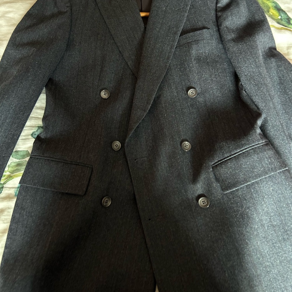Double Breasted Pure Virgin Wool Suit